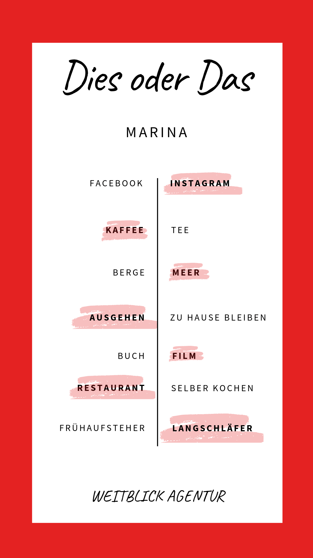 Dies oder das Marina